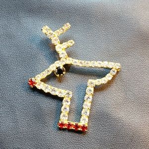 Rudolph Christmas broach